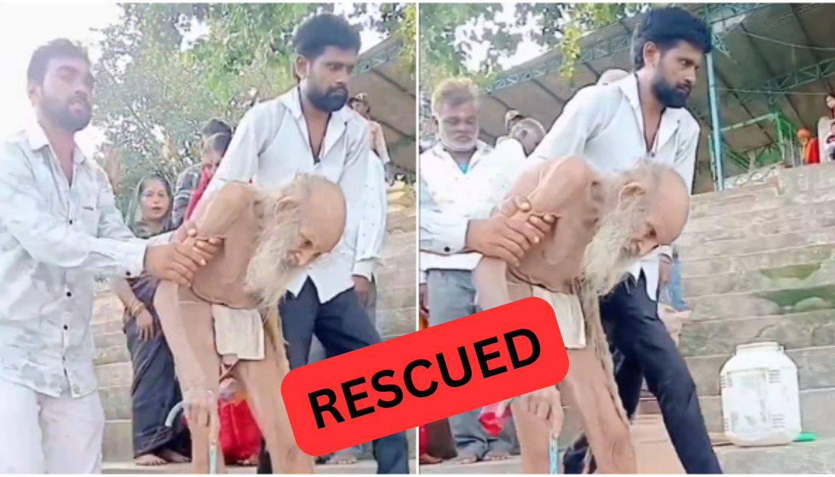 188 Year Old Man Rescued from Cave in India