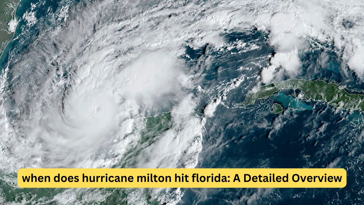 when does hurricane milton hit florida