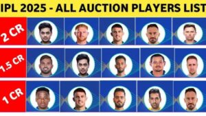 IPL Auction 2025 Players List